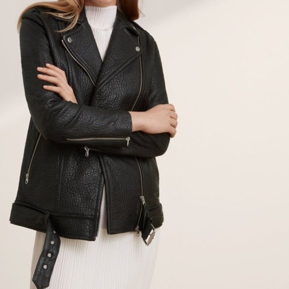 RARE: Mackage x Aritzia Leather Jacket (XS/S) - Selene / Long Rumour - Picture 3 of 6